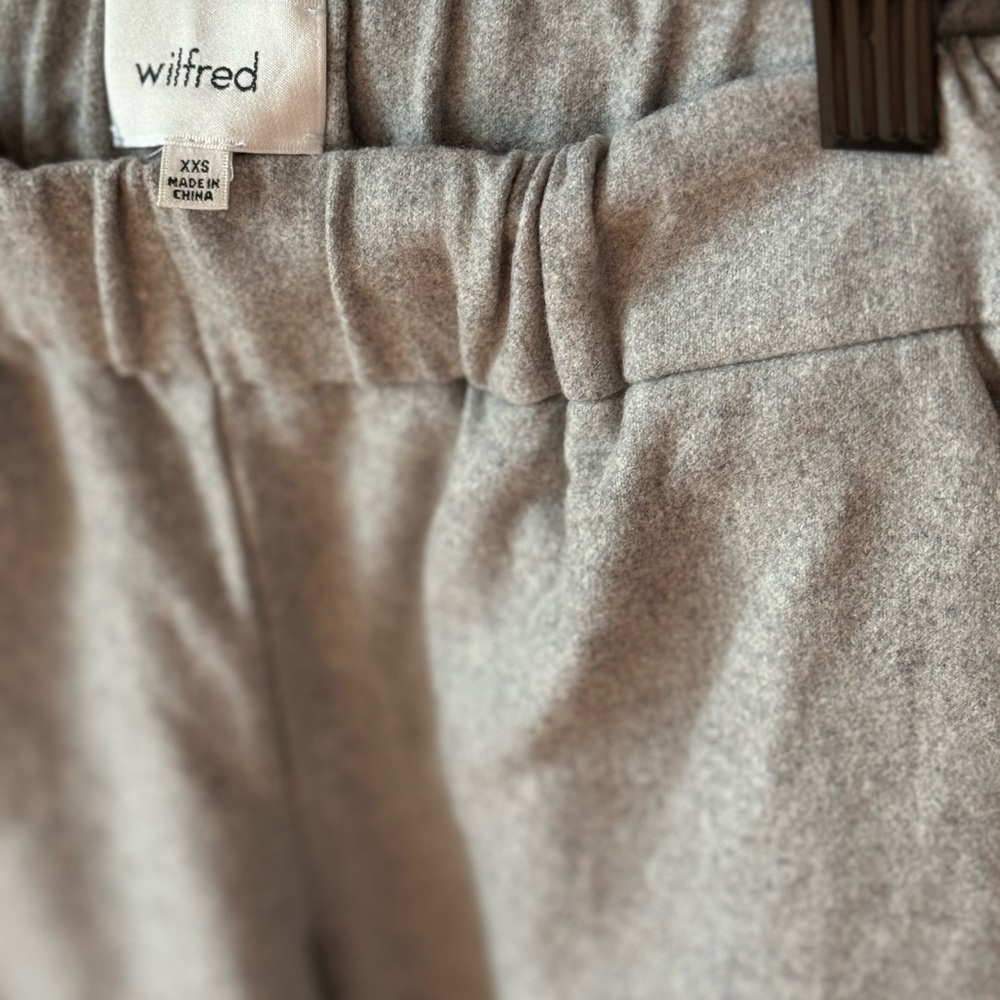 Aritzia Wilfred Turquet Heather Grey Wool Jogger | Size XXS